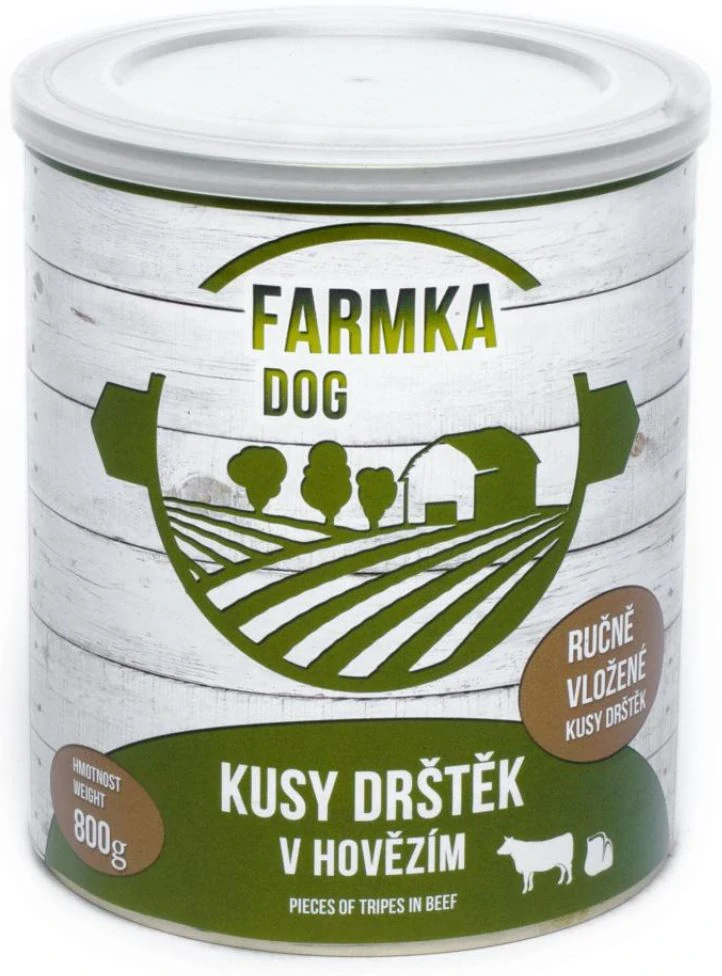 Falco Farmka kusy drštěk v hovězím 800 gramů