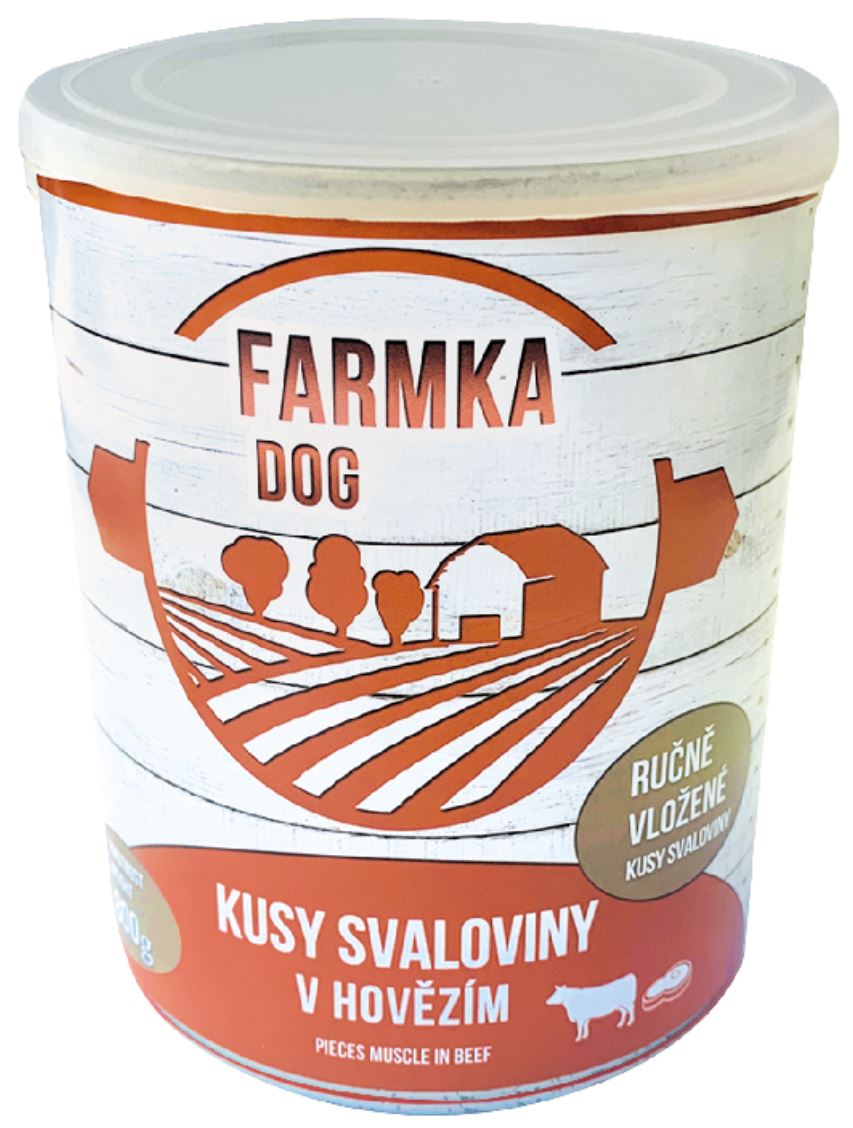 Falco Farmka kusy svaloviny v hovězím 800 gramů