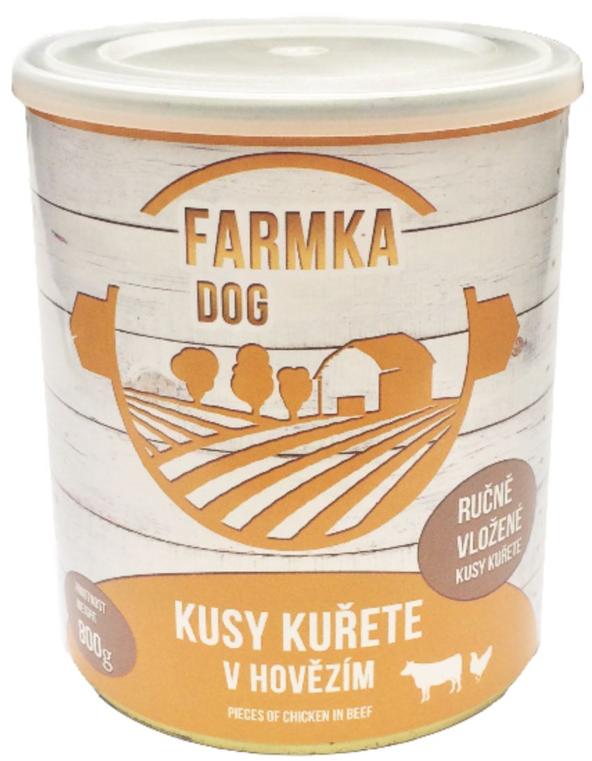 Falco Farmka kusy kuřete v hovězím 800 gramů