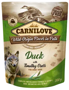 Carnilove Paté Duck with Timothy Grass - kachna a bojínek 300 gramů